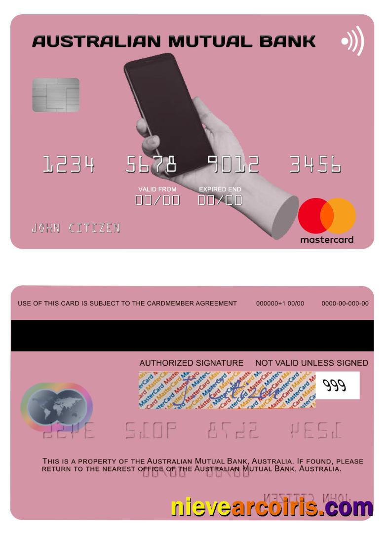 Australia Australian Mutual Bank mastercard